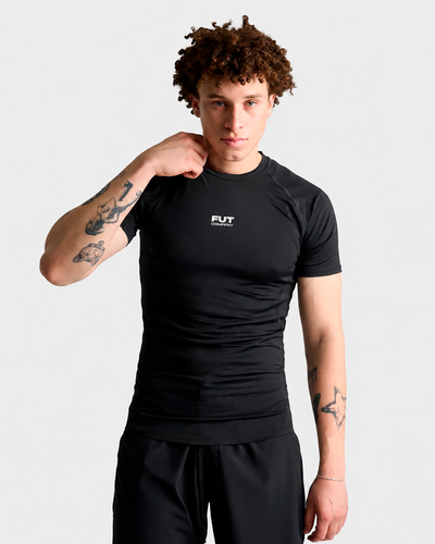 Tight Short-Sleeve Fitness Top